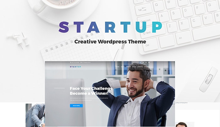 Startup Company WordPress Theme